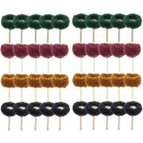40Pcs 1"(25mm) Roue abrasive Roue de polissage pour Dremel Outil rotatif (1/5)