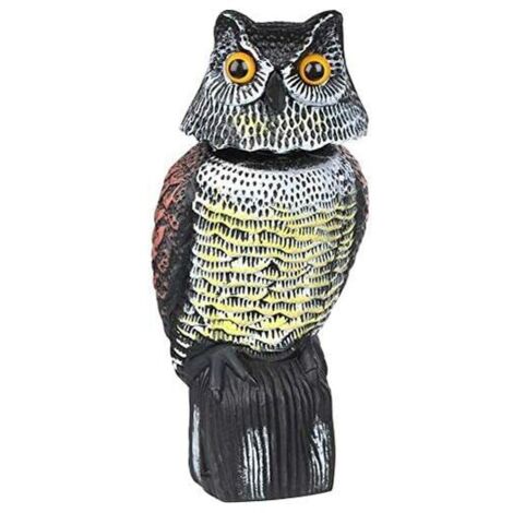 Effaroucheur d’Oiseaux Forme d'Hibou Réfléchissant Lumineux, Anti-Oiseaux epouvantail- pour éloigner Pigeons Corbeau et Plus (1/5)