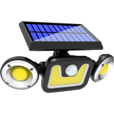 Lampe Solaire Extérieur Ultra Puissante 83LED avec Détecteur de Mouvement, Spot Solaire Etanche IP65 Eclairage Exterieur. (1/2)