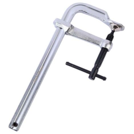 MAXPOWER Lot De 4 Serre-Joints F 300x120mm – Barre Acier Robuste, Ouverture 30 Cm, Profondeur 12 Cm, Idéal Bois & Métal