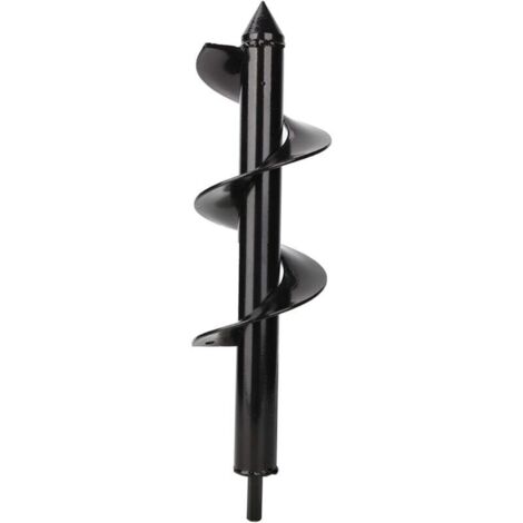 Vtizikl 8x30cm Tarière pour Perceuse, Tariere Jardin Perceuse, Forets de Jardin en Spirale, Outil de Plantation pour Faire Rapidement Trou et Planter des Fleurs Arbres Arbustes (1/4)