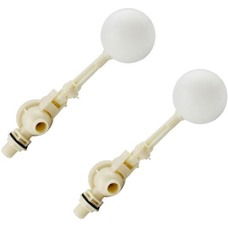 Vtizikl 2PCS Vanne à Flotteur avec Bras réglable, Vanne à flotteur à pression différentielle,Vanne de Flotteur de 1/2"pour Bassin à Eau, ,robinet à tournant sphérique à flotteur pour montage sur réser (1/4)