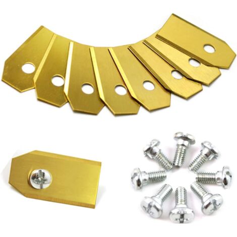 Vtizikl 45 x Lames de Couteau en Titane pour Toutes Les Tondeuses Robotiques Husqvarn/Automower/ Yardforce/Gard (1/5)