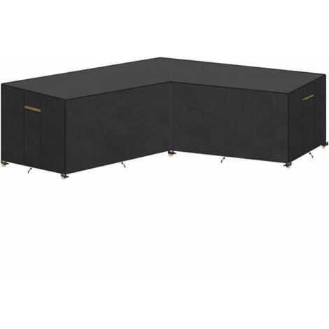 Vtizikl Housse Imperméable pour Canapé Couvrir Mobilier Extérieur Bâche pour Mobilier de Jardin Housse de Protection pour Mobilier Couvrir un Canapé d’angle en L Convient 215x215x87/80cm (1/4)