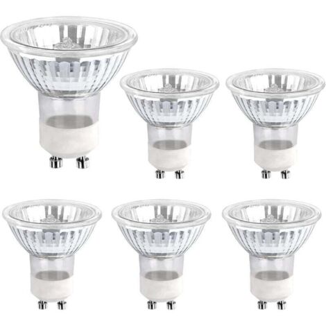 Vtizikl Ampoule Halogene GU10 35W 230V, 380lm Blanc Chaud 2700K, Dimmable Ampoule Spot Halogene, pour Lumière d'armoire, Lumières d'exposition, pack de 6 (1/4)