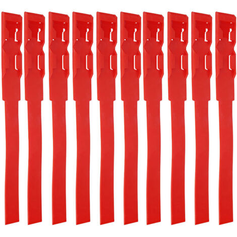 Vtizikl Colliers d'animaux de Ferme, Colliers de Chèvre en PU Multifonctionnels Doux Réglables 10Pièces (Rouge) (1/4)