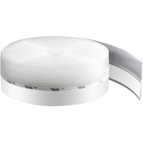 Vtizikl 5PiècesJoint d'étanchéité transparent autocollant pour portes coulissantes, joints de maison et fenêtres, 45 mm x 1 m (1/4)