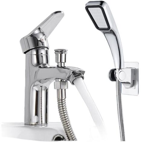 Vtizikl Ensemble de robinetterie de salle de bain, baignoire et douche, robinet avec pomme de douche à main, ensemble de quatre pièces (1/4)