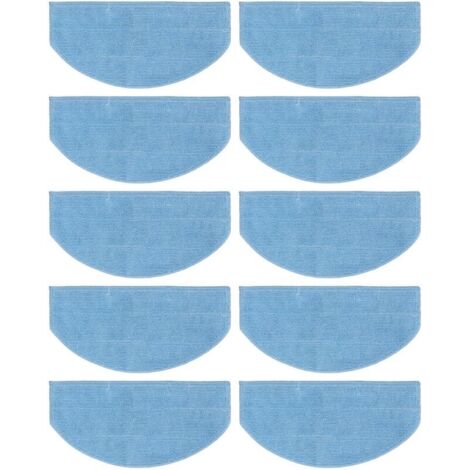 Vtizikl Lot do 10 Ensemble de remplacement en microfibre ultra-fine – Compatible avec Tikom G8000 / G8000 Pro, Honiture G20 / G20 Pro et Laresar Evol 3 – Pour aspirateur robot, propreté optimale (1/4)