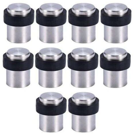 Vtizikl 10 X Butoir de Porte de Sol 4.5 cm en Acier Inox Arrêt de Porte Butoir Bloque Porte,de (1/4)