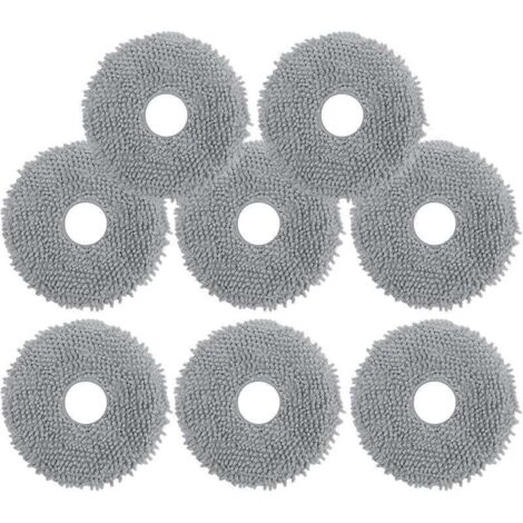 Vtizikl Lot de 8 Serpillères pour Roborock Q Revo/Qrevo Pro/Qrevo S/Qrevo MaxV/Qrevo Plus,Lingettes de Rechange en Microfibre Douces,Lava (1/4)
