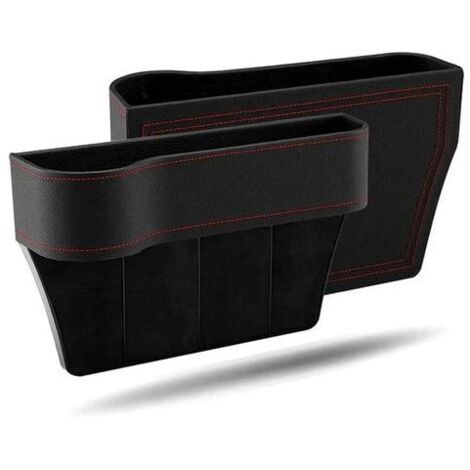 Vtizikl Boîte de rangement 2 pièces pour les espaces entre les sièges de voiture, boîte de rangement gauche et droite pour les espaces entre les sièges de voiture, étanche (1/4)