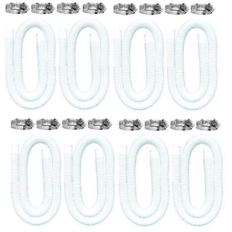 Vtizikl Tuyau de rechange pour piscine, diamètre 1,25 pouce, accessoire pour pompe de piscine, tuyau de rechange de 59 pouces de long pour piscines hors sol (1/4)