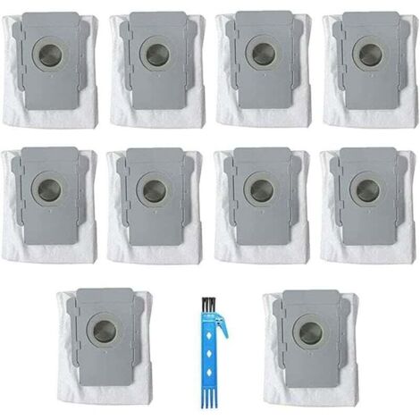 Vtizikl 10 paquets de sacs à ordures accessoires pour iRobot Roomba i7 (7150) i7 + / Plus (7550) S9 + (9550) E5 E6 E7 pièces de rechange (1/4)