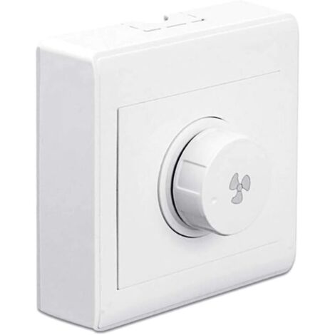 Vtizikl Ventilateur de plafond 86 avec variateur de vitesse progressif, interrupteur mural 220 V 10 A pour variateur 15-300 W (1/4)