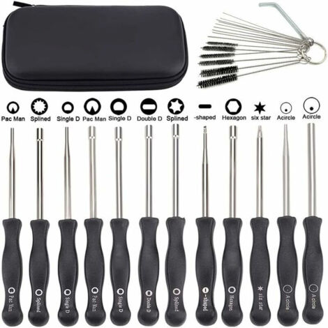 Vtizikl Lot de 12 outils de réglage carburateur avec scredrivers acircle pour petit moteur 2 temps pour Husqvarna pour tronçonneuse (1/4)