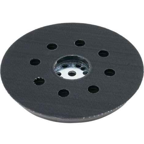 Vtizikl Accessories Plateau de Ponçage Mi-Dur (pour Peinture, Mastic, 8 Trous, Ø 125 mm, Accessoires Ponceuses Excentriques) 2608601062 Gris [Classe énergétique A+] (1/4)