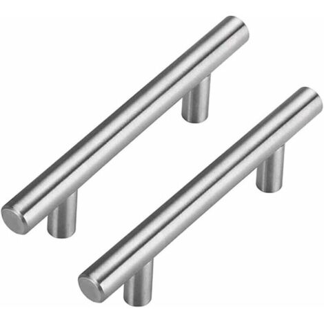 Vtizikl Lot de 2 Poignée Meuble Cuisine 160mm Poignee de Porte Poignée Cuisine Poignee de Meuble Cuisine Inox Poignée Placard Cuisine Nickel Brossé en Acier Inoxydable Entraxe 160mm (1/4)
