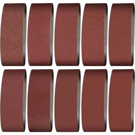 Vtizikl Bande Abrasive 100X915 mm- Grains 240/60/80/120/150/240/400Bande de Ponceuse pour le Ponçage, le Polissage et le Dépoussiérage, Idéale pour le Bois （12 Pièces) (1/5)