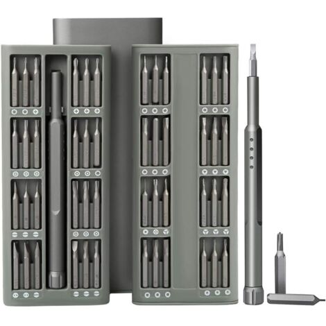 Vtizikl Tournevis Precision iphone，48pcs Mini kit Tournevis Réparation de téléphone portable acier pour outil S2, modèle de téléphone portable, appareil photo, ordinateur (1/5)