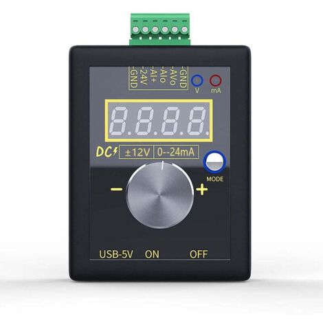 Vtizikl SG-002 Générateur de courant continu de tension à faible courant portable 0-10V 0-22Ma Générateur de signal de tension et de courant, Type 2 (1/5)
