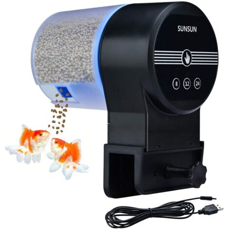 Vtizikl Chargeur USB 3 voies mangeoire à poissons automatique minuterie tortue nourriture aquarium accessoires aquarium mangeoire à poissons automatique pour aquariums marins étang (1/5)