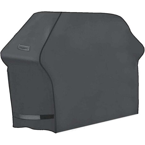 Housse de barbecue en pouces Housse de barbecue étanche Housse de barbecue robuste Accessoires de gril Housse de barbecue coupe-vent en tissu pour barbecue (52 pouces, gris) (1/4)