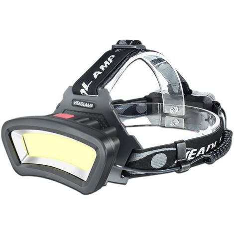 Lampe Frontale LED COB, USB Rechargeable étanche Phare, avec lumière rouge, Lampe de travail pour casque (1/5)