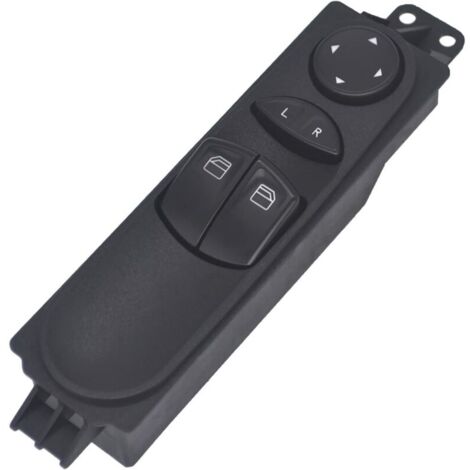 Vtizikl Interrupteur de lève-vitre Vito W639, bouton de commande principal de lève-vitre pour Viano Bus Mixto Box 6395450913, côté conducteur (1/4)