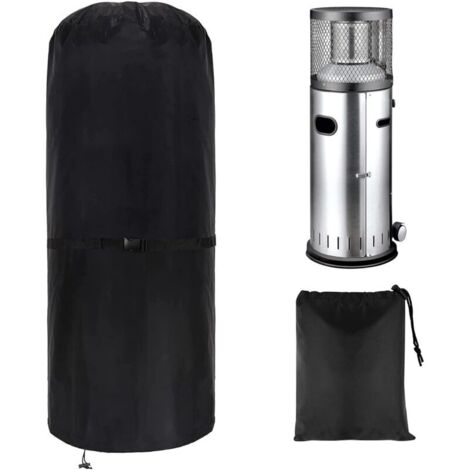 Vtizikl Housse de chauffage d'extérieur , protection contre les intempéries, housse pour radiateur de jardinTissu Oxford 600D résistant aux intempéries et aux UVRonde50 x 50 x 120 cm (1/4)