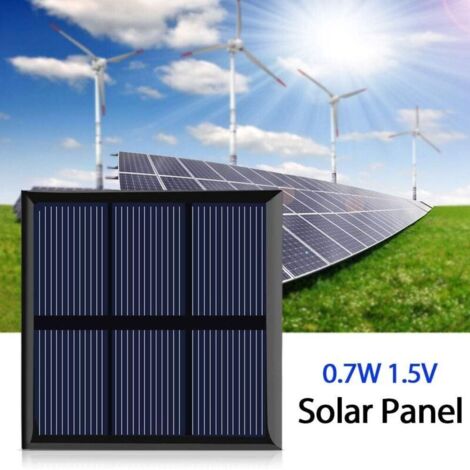 15 Pièces Mini Panneaux Solaires 1.5V 0.3W 65x48mm Avec Câbles - Cellules Solaires Bricolage Polysilicium