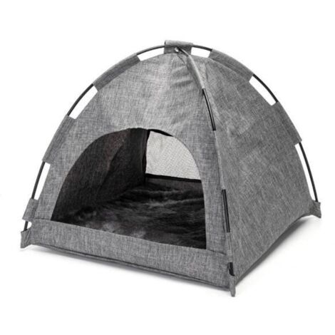 Vtizikl Pet Maison pour Chats Tente pour chat à double usage hiver et été (1/4)