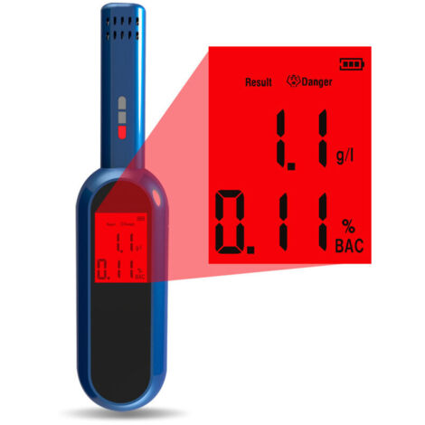 Vtizikl bleu Détecteur d'alcool portable, bâtonnet d'alcool, test d'alcoolémie (1/4)