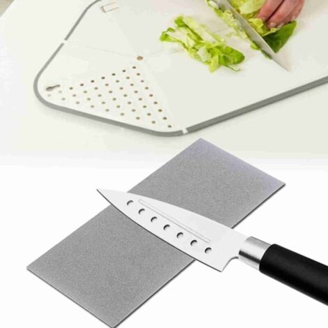 Pierre à Aiguiser Diamant Grain 3000 - Affûteur Couteaux Avec Base Antidérapante Et Surface Nid D'Abeille