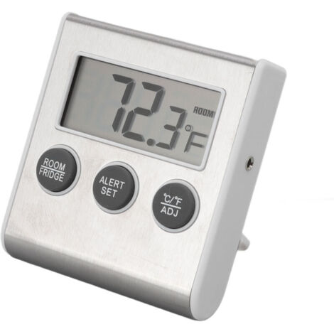 Vtizikl Thermomètre hygromètre numérique, moniteur d'humidité de température intérieure et extérieure avec aimant pour laboratoire (1/4)