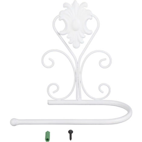 Vtizikl Porte-serviette, Porte-Rouleau de Cuisine Blanc sans perçage - Support pour Rouleau à gâteau (1/4)