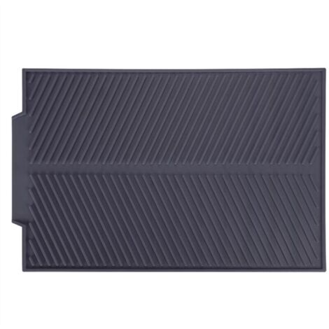 Vtizikl Tapis fond d'évier, Tapis de Séchage Vaisselle en Silicone,Tapis égouttoir Vaisselle Antidérapant,Tapis de Drainage de Cuisine (1/4)