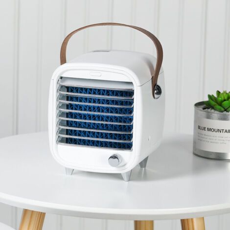 Vtizikl Mini refroidisseur d'air ventilateur de climatisation refroidi par eau petit ventilateur de refroidissement portable de bureau (1/4)