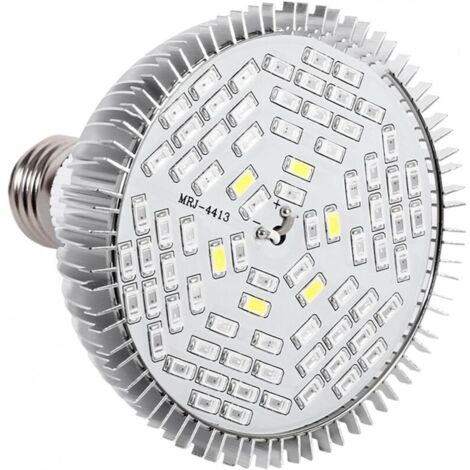 Vtizikl Lampe LED E27 à spectre complet pour culture de plantes, éclairage horticole pour jardin, 78 LED, 50 W (1/4)