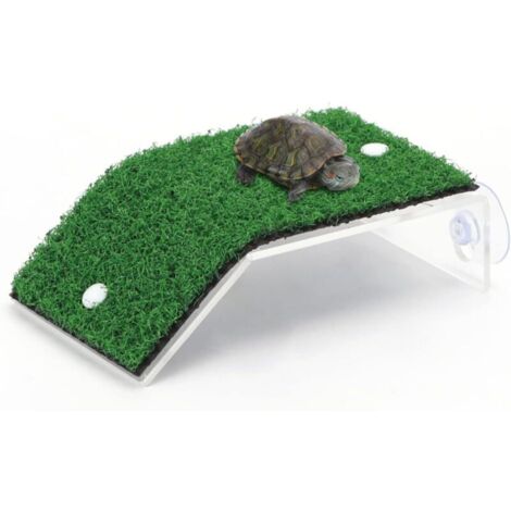Vtizikl Plateforme de lézardage pour tortues, échelle d'escalade réaliste pour petit reptile, L 8 x l 14 cm (1/4)