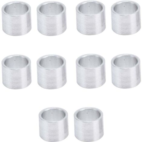 Vtizikl Entretoise En Aluminium, Entretoise En Métal Entretoise Ronde En Aluminium Douille D'espacement Non Filetée Entretoise Externe Non Filetée Unie 10 mm (1/4)