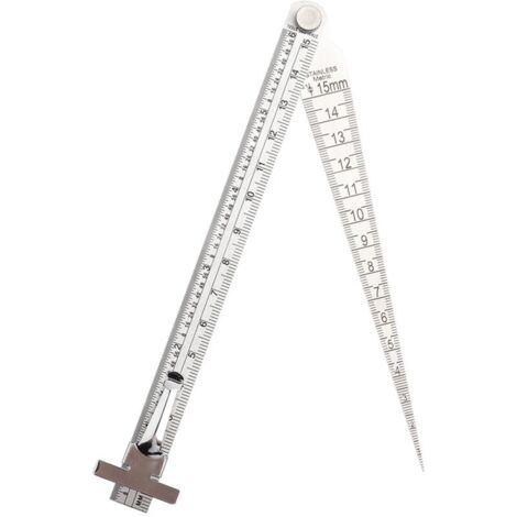 Vtizikl Kit de jauges de diamètre d'échelle conique combinée 2 en 1, Règle et réglet (1/4)