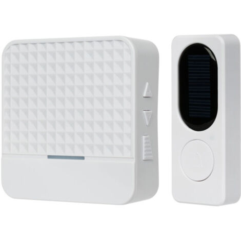 Vtizikl Sonnette solaire une à deux téléavertisseurs longue distance pour personnes âgées, sonnette sans fil étanche et auto-alimentée (1/4)