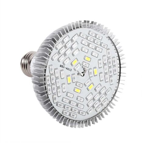 Vtizikl Lampe de Croissance LED à Spectre Complet 50W, pour Plantes D'intérieur Légumes et Feurs, E27 Ampoule LED pour Serre Hydroponique, Durable et Haute Efficacité (1/4)
