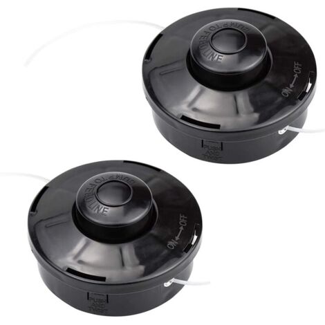 Vtizikl 2 PCS Tonte Accessoires Fil Tête à Double Filetage Automatique Tête de Débroussailleuse Universelle Filetage M10 x 1,25, pour Coupe-herbe, Bobine de Fil de Rechange à Essence, Outil Multifonct (1/4)