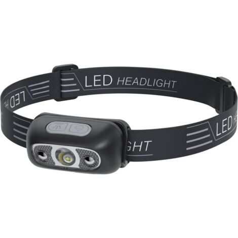 Vtizikl Lampe frontale rechargeable par USB avec capteur LED léger IPX4 120 lm (1/4)