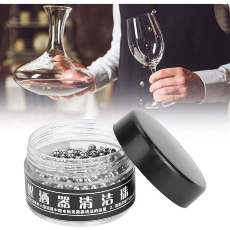 Vtizikl Boules de nettoyage pour carafe à vin en acier inoxydable, 500 pièces, 3mm (1/4)