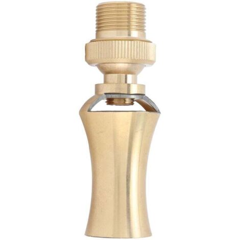 Vtizikl Tour de glace en laiton cèdre fontaine à eau buse tête de pulvérisation réglable étang SprinklerG1/2 filetage femelle G3/4 filetage mle 25mm (1/4)