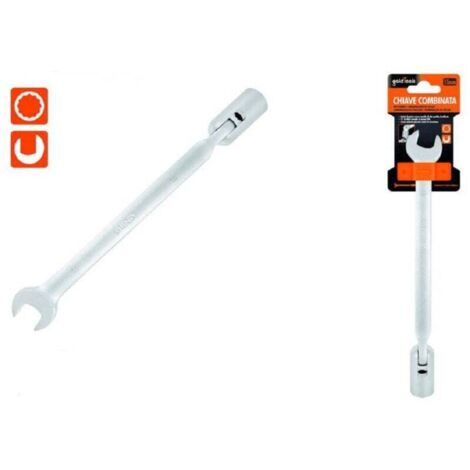 Vtizikl Chiave Combinata 15mm Fissa E A Bussola Poligonale Con Snodo Cromo Vanadio 97563 - (1/2)
