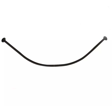 Bastone tenda doccia angolare regolabile forma l, Asta curva tenda doccia per vasca da bagno Estensibile Acciaio Inox Palo Telescopico Barra di Tensione per Cucina,Bagno(Size:70-95cmX105-165cm,Color:S